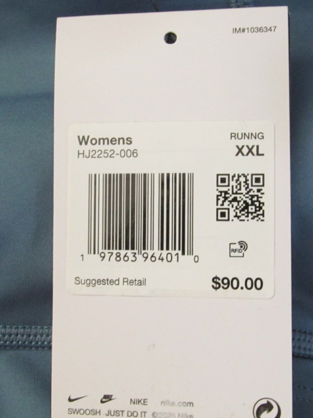 Nike Swift High Waisted Womens XXL 7/8 Running Leggings Pockets Blue HJ2252-006 - Picture 4 of 12